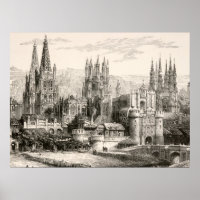 Burgos Kathedrale Spanien Burg Gotische Spitze Vin
