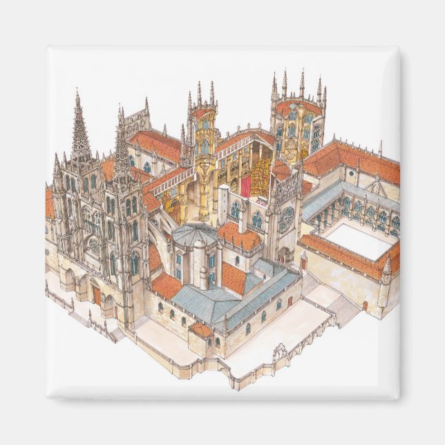 Burgos Kathedrale. Spanien Magnet (Vorne)