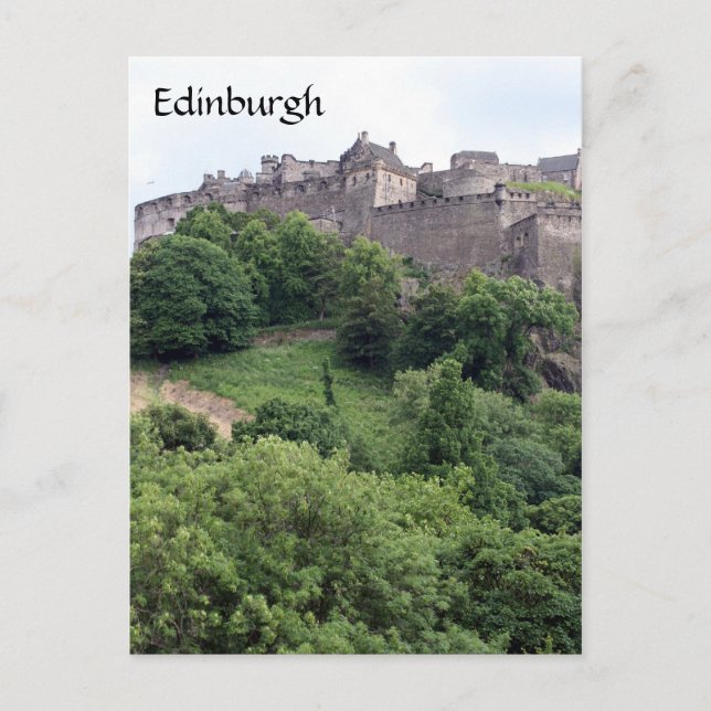 Burgpark Edinburgh Postkarte (Vorderseite)