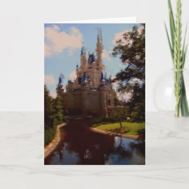 Burgpastellplatz zeichnend karte (Vorderseite)