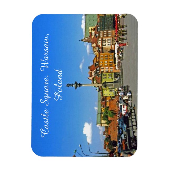 Burgplatz, Warschau, Polen Magnet (Vertikal)