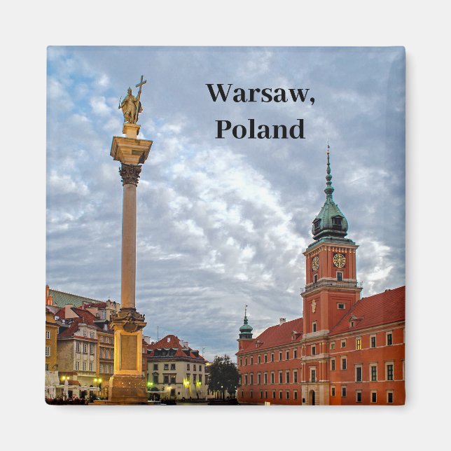 Burgplatz Warschau Polen Magnet (Vorne)