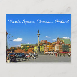 Burgplatz, Warschau, Polen Postkarte