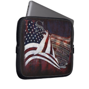 Bürgschaft von Alliegiance - USA-Flagge Laptopschutzhülle