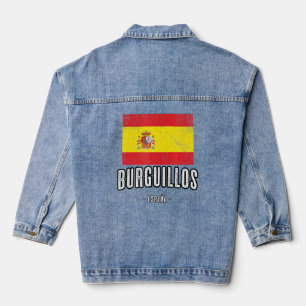Burguillos Spanien Es Flag Stadt - Bandera Ropa - Jeansjacke