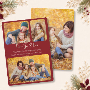 Burgund 4 Foto Frieden Freude & Liebe Weihnachten