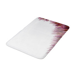 Burgund Abstrakte Blume Wasserfarben Handgemalt Badematte