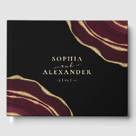 Burgund-Agade Gästebuch