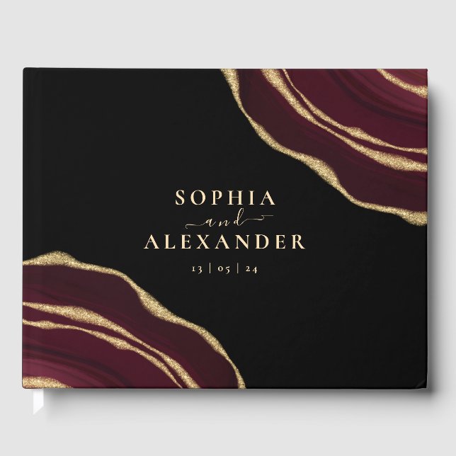 Burgund-Agade Gästebuch (Vorderseite)