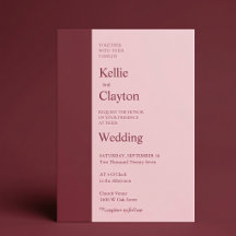 Burgund-Bar Minimalistische Moderne Hochzeit