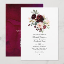 Burgund Berry & Blush QR Code UAWG Wedding