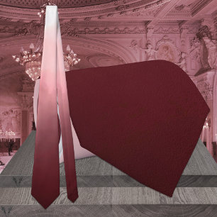 Burgund bis Rosa Ombre-Hochzeit  Krawatte
