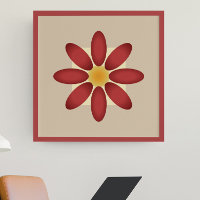 Burgund Blossom: Symmetrisches Petal