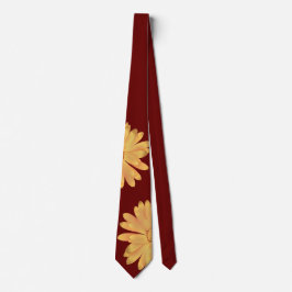Burgund-Blume-Muster Krawatte