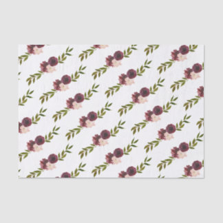 Burgund-Blume Seidenpapier