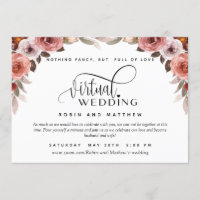 Burgund Blush Bloral, Online Virtual Wedding