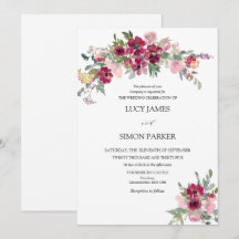 Burgund Blush Blumenstrauß Hochzeit