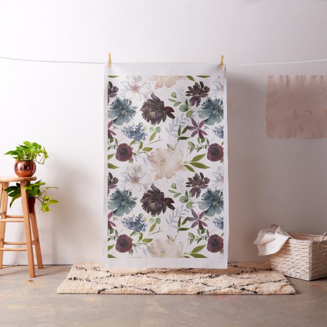 Burgund, Blüte und Navy Stoff (Beispiel)