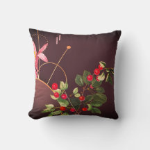 Burgund Botanische Kirschen Abstrakter Hintergrund
