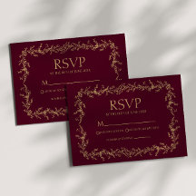 Burgund Champagner Handgezeichneter floraler Rahme