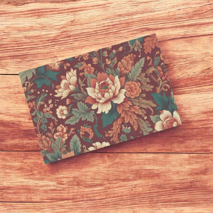 Burgund Chinoiserie Grandmillenial Toile Seidenpapier