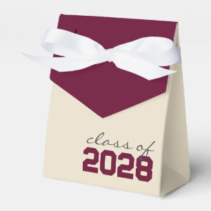 Burgund & Creme-Abschlussgeschenk-Schachteln Geschenkschachtel