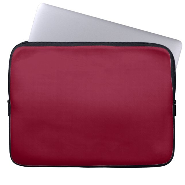 Burgund (feste Farbe) Laptopschutzhülle (Vorderseite)