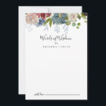 Burgund-Floral-Hochzeiten Worte der Weisheit Hinweiskarte<br><div class="desc">Diese bordeauxrote, blumengeschmückte, weishäufige Ratenkarte ist perfekt für eine moderne Hochzeit. Das elegante Boho Design besticht durch die Aquarellmauer, die Blume in Rosa und Rosa im Schatten mit kunstvoll gepflegten Details. Diese Karten sind ideal für Hochzeiten, Brautparty, Babydusche, Graduiertenfest u.v.m. Personalisieren Sie die Karten mit den Namen der Braut und...</div>