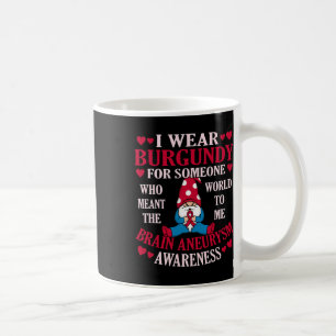 Burgund für jemanden, der sich für das Gehirn und  Kaffeetasse
