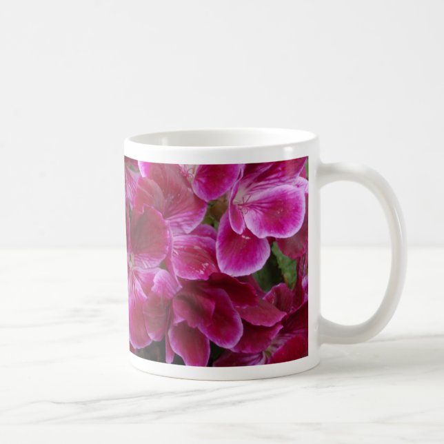 Burgund Geranium Kaffeetasse (Rechts)