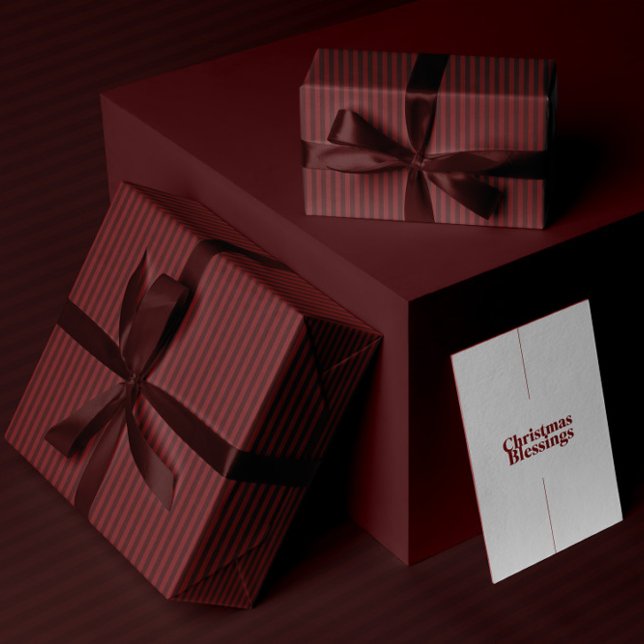 Burgund gestreiftes Geschenkpapier (Von Creator hochgeladen)