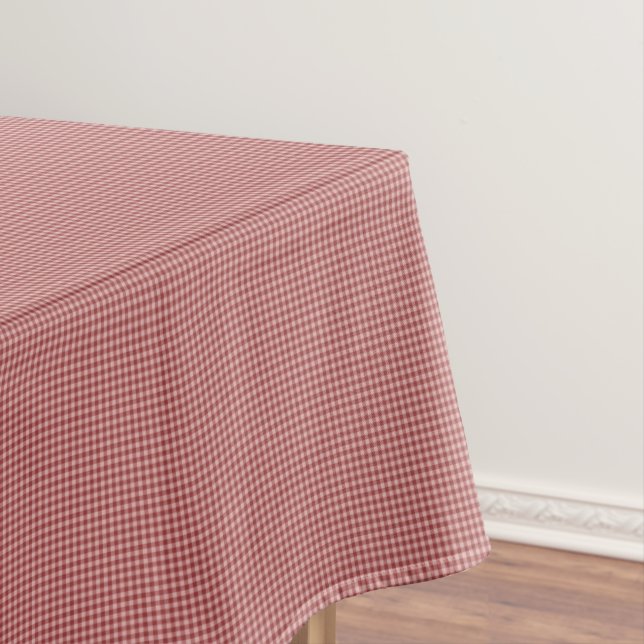 Burgund Gingham-52x70 BAUMWOLLE Tischdecke (Beispiel)