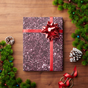 Burgund-Glitzer Geschenkpapier