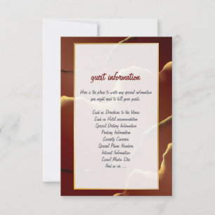 🤵 Burgund Gold Elegante Abstrakte Hochzeit Einladung