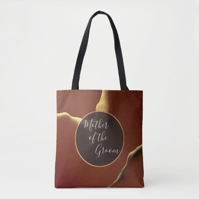 🤵 Burgund Gold Elegante Abstrakte Hochzeit Tasche (Vorderseite)