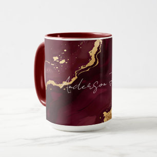 Burgund Gold Luxus-Trend-Kollektion Tasse
