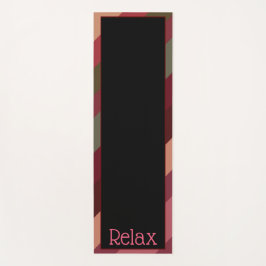 Burgund grün und schwarz yogamatte