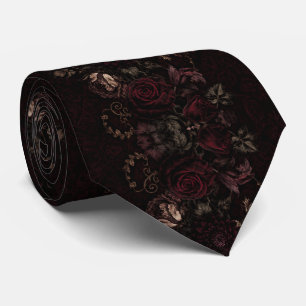 Burgund Hochzeit Dark Romantic Krawatte