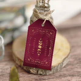 Burgund & Imitate Gold Tarot Celestiding Geschenkanhänger