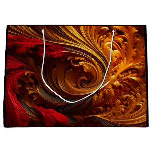 Burgund ist ein Wrap Große Geschenktüte