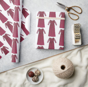 Burgund Mutter der Brautgrommer Hochzeitsfeier Geschenkpapier