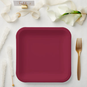Burgund Pappteller