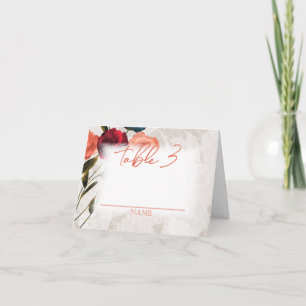 Burgund, Peach Rose Faltding Table Name