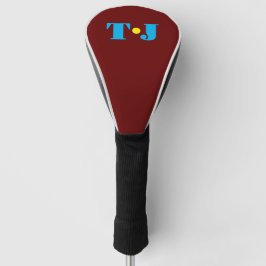 Burgund Personalisiert Mit Monogramm Golf Headcover