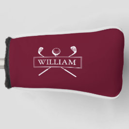 Burgund Personalisierte Namensklubs und Ball Golf Headcover
