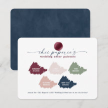 Burgund & Pink 2021 Palette Hochzeitsfarben