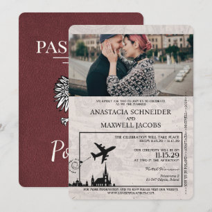 Burgund Polen Pass Einladung zur Hochzeit