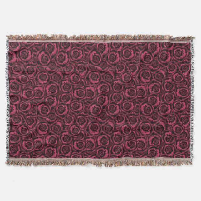 Burgund-Rose Decke (Vorderseite)