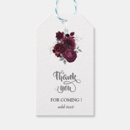 Burgund-Rose Geschenkanhänger