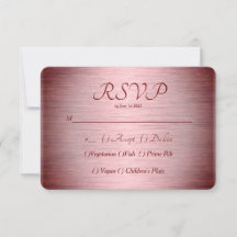 Burgund Rose Gold Brushed Metal